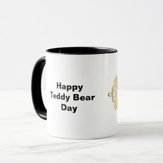 Teddy Bear Day Tasse (Vorderseite Links)
