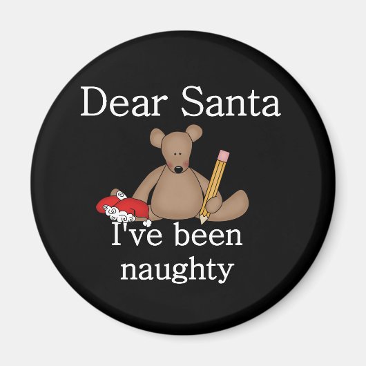 Teddy Bear Dear Santa Magnet (Vorne)