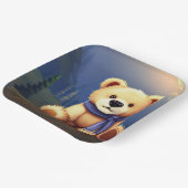 Teddy Bear Design Paper Plate Pappteller (Gewinkelt)