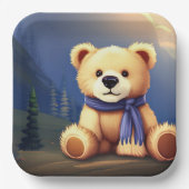 Teddy Bear Design Paper Plate Pappteller (Vorderseite)
