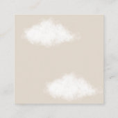 Teddy Bear Diaper Raffle Baby Boy Dusche Begleitkarte (Rückseite)