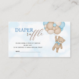Teddy Bear Diaper Raffle Begleitkarte