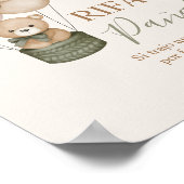 Teddy Bear Diaper Raffle Poster (Ecke)