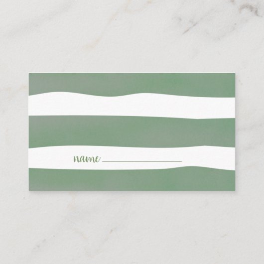 Teddy Bear Diaper Raffle Sage Green Baby Dusche Begleitkarte (Rückseite)