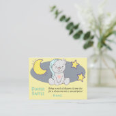 Teddy bear Diaper Raffles Tickets (Stehend Vorderseite)