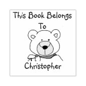 Teddy Bear Dieses Buch gehört zur TOW Art Briefmar Gummistempel (Prägung)