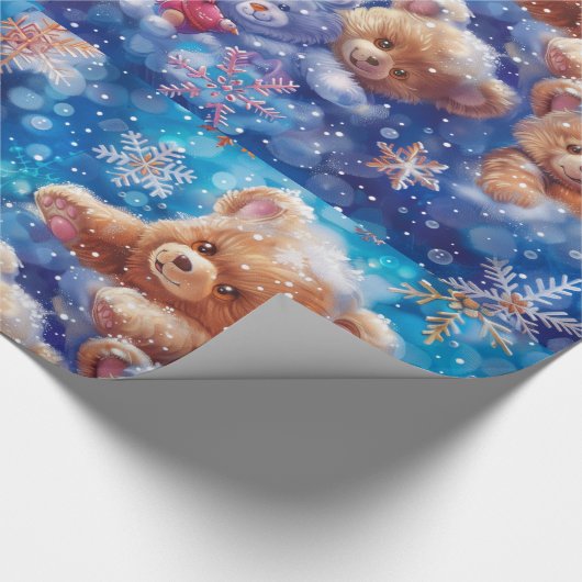 Teddy Bear Digital Art Geschenkpapier (Ecke)