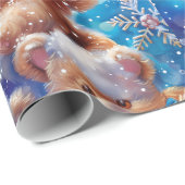 Teddy Bear Digital Art Geschenkpapier (Rolleneckpunkt)