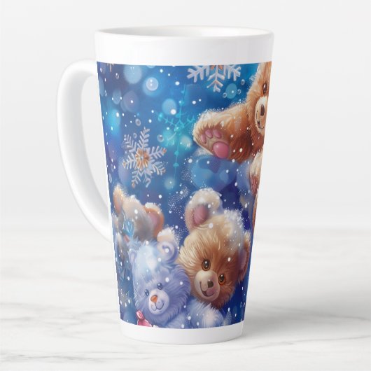Teddy Bear Digital Art Milchtasse (Linke Ecke)