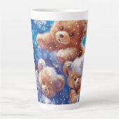 Teddy Bear Digital Art Milchtasse (Vorderseite)