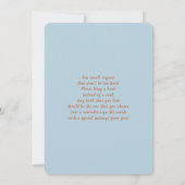 Teddy Bear Drive by Baby Shower Boy Einladung (Rückseite)