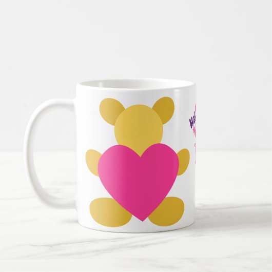 TEDDY BEAR DRUCTED Classic Tasse (Links)