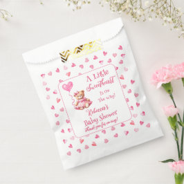 Teddy Bear eine kleine Sweetheart Girl Baby Dusche Geschenktütchen