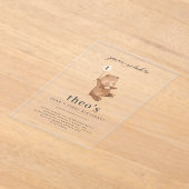 Teddy Bear Einladung zum ersten Geburtstag (Ablage )