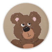 Teddy Bear Face Keramikknauf (Vorderseite)
