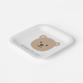 Teddy Bear Face - Paper Napkin Pappteller (Gewinkelt)