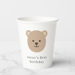 Teddy Bear Face - Pappbecher