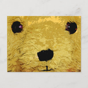 Teddy Bear Face Postkarte