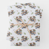Teddy Bear Family Baby Boy Geschenkpapier Set (Beispiel)