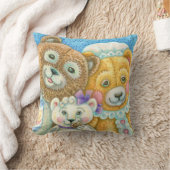 Teddy Bear Family Bruin THROW PILLOW Kissen (Decke)