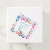 Teddy Bear farbenfroher Ballon Beary First Birthda Geschenkanhänger (Beispiel)