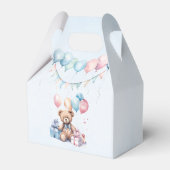 Teddy Bear farbenfroher Ballon Beary First Birthda Geschenkschachtel (Rückseite)