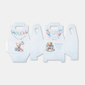 Teddy Bear farbenfroher Ballon Beary First Birthda Geschenkschachtel (Ungefaltet)