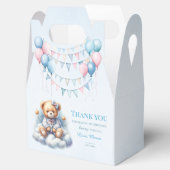 Teddy Bear farbenfroher Ballon Beary First Birthda Geschenkschachtel (Geöffnet)