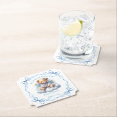 Teddy Bear farbenfroher Ballon Beary First Birthda Untersetzer (Vor Ort)