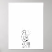 Teddy Bear Fingerprint Gästebuch (Vorne)