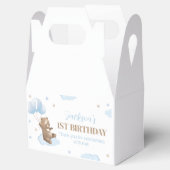 Teddy Bear First Birthday Party Fevor Box Geschenkschachtel (Geöffnet)