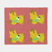 Teddy Bear Fleece Blanket (Vorderseite (Horizontal))