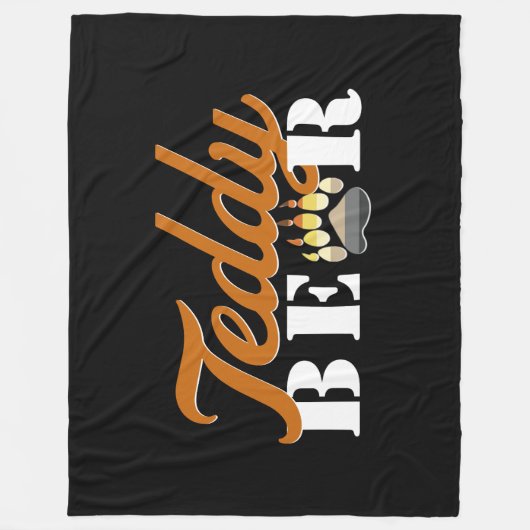 Teddy Bear Fleecedecke (Vorderseite)