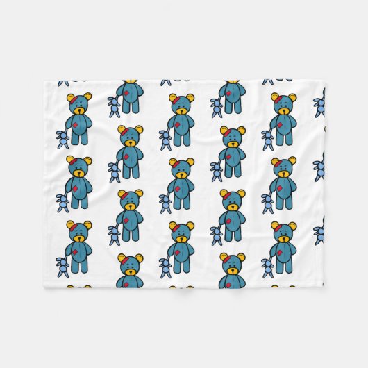 Teddy Bear Fleecedecke (Vorderseite (Horizontal))