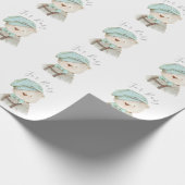 Teddy Bear for Baby Script Baby Shooting Wrapping Geschenkpapier (Ecke)