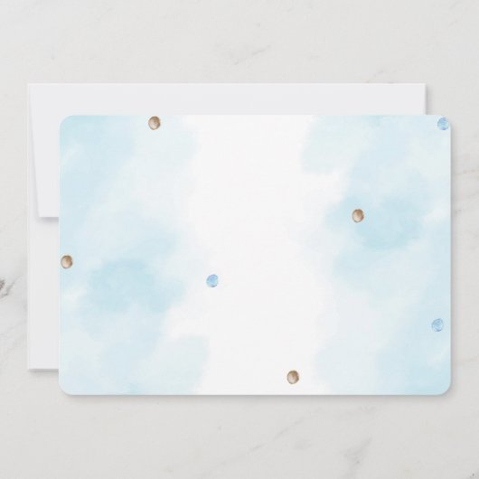 Teddy Bear Foto Einladung (Rückseite)