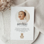 Teddy Bear - Foto Geburtstag Einladung