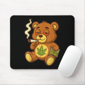 Teddy Bear Funny Wear Rauchen Bär mit Gelenk Mousepad (Mit Mouse)