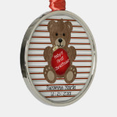 Teddy Bear für Baby Keramik Ornament Aus Metall (Rechts)