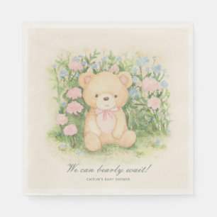 Teddy Bear Garden Classic Baby Shower Serviette