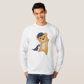 Teddy Bear Gelber Bär Schlafkappe T-Shirt (Vorne ganz)