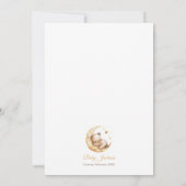 Teddy Bear Gender Neutral Baby Dusche Einladung (Rückseite)