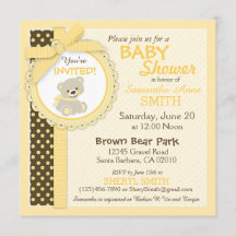 Teddy Bear Gender Neutral Baby Dusche