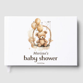 Teddy Bear Gender Neutral Baby Dusche Gästebuch