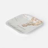 Teddy Bear Gender Neutral Baby Dusche Pappteller (Gewinkelt)