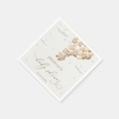 Teddy Bear Gender Neutral Baby Dusche Serviette (Ecke)