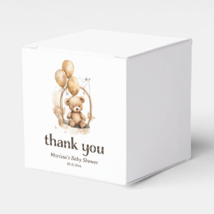 Teddy Bear Gender Neutral Baby Dusche Vielen Dank Geschenkschachtel