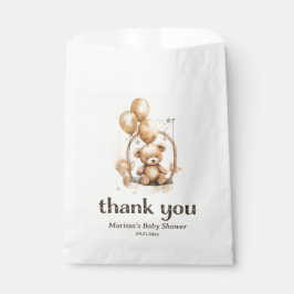 Teddy Bear Gender Neutral Baby Dusche Vielen Dank Geschenktütchen
