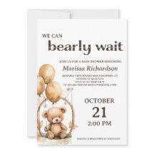 Teddy Bear Gender Neutral Baby Shower Einladung