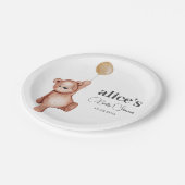 Teddy Bear Gender Neutral Baby Shower Paper Teller (Schrägansicht)